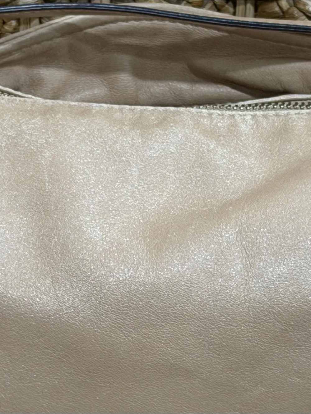Coach Beige Leather Crossbody Bag